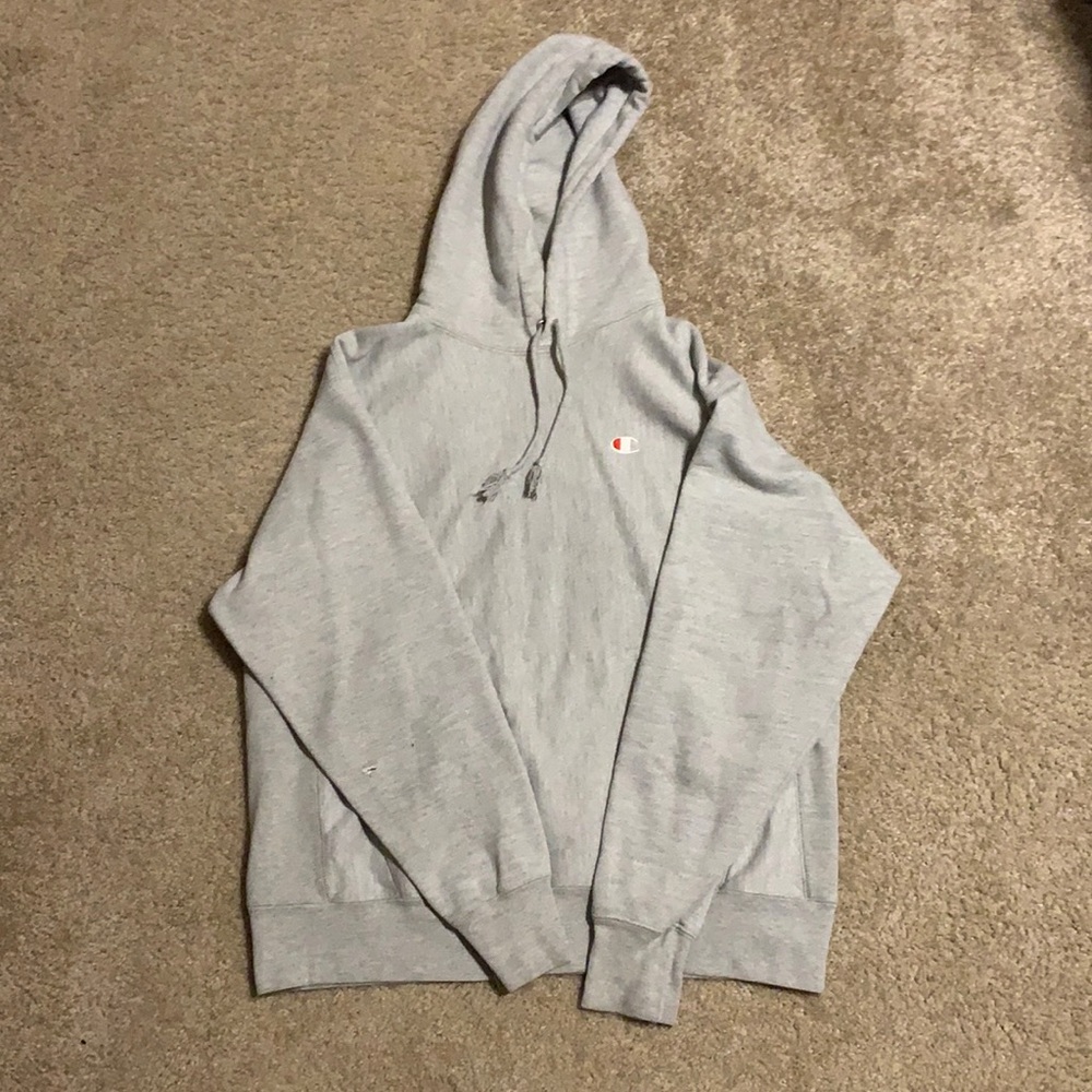 Champion, Large Gray Hoodie